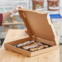 Choice 16 inch x 16 inch x 2 inch Kraft Corrugated Plain Bakery Box - 50/Case