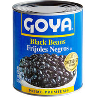 Goya #10 Can Black Beans - 6/Case