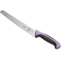 Mercer Culinary M23210PU Millennia Colors® 10 inch Wide Bread Knife with Purple Handle