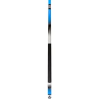 Mizerak P1881B 58 inch Two-Piece Neon Blue Fade Deluxe Carbon Composite Billiard / Pool Cue with MicroTac Grip