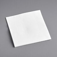 Hoffmaster FashnPoint White Linen-Feel Beverage Napkin, 1/4 Fold - 100/Pack