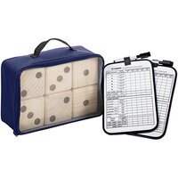 Triumph 35-7335-2 Big Roller 6-Piece Wood Lawn Dice Set with Score Boards and Carrying Bag