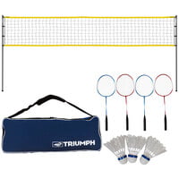 Triumph 35-7435-3 4-Player Competition Badminton Set with Yard Hardware and Carrying Bag