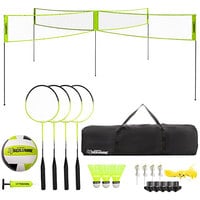 Triumph 35-7490-3 4-Player / 4-Square Volleyball / Badminton Set with Yard Hardware and Carrying Bag