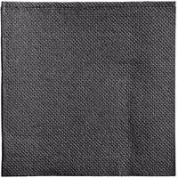 Hoffmaster FashnPoint Black Linen-Feel Beverage Napkin, 1/4 Fold - 100/Pack