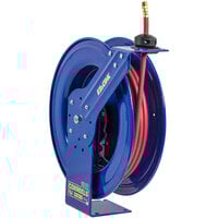 Coxreels EZ-SH-450 EZ-COIL Spring Rewind Heavy-Duty Air and Water Hose Reel with (1) Low Pressure 1/2" x 50' Hose - 300 PSI