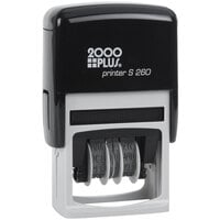 Cosco 2000 Plus S-260 Red / Blue 4-in-1 Self-Inking Dater