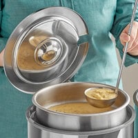 Vollrath 7.25 Qt. Stainless Steel Inset Kit with Cover and 4 oz. Ladle