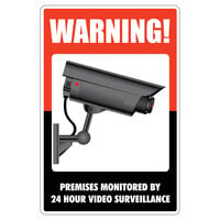 Cosco 098381 12" x 8" Surveillance Sign