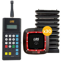 LRS Guest Paging System 30 Pager Kit with Guest Transmitter and Antimicrobial Protection