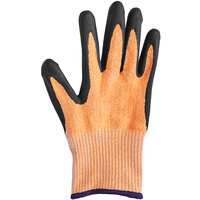Mercer Culinary M33425XS Millennia® Orange A4 Level Cut-Resistant Food Processing Gloves - Extra Small - Pair