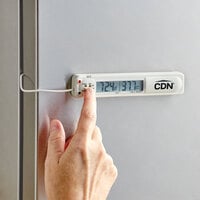 CDN TA20 Digital Refrigerator / Freezer Thermometer with Audio / Visual Alarm and 39 inch Cord