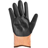 Mercer Culinary M33425L Millennia® Orange A4 Level Cut-Resistant Food Processing Gloves - Large - Pair