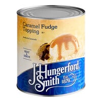 J. Hungerford Smith Caramel Fudge Topping #10 Can - 6/Case