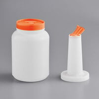 Choice 2 Qt. Pour Bottle with Orange Spout and Cap