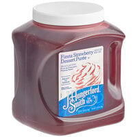 J. Hungerford Smith Fiesta Strawberry Puree Dessert Topping 115 oz. - 3/Case