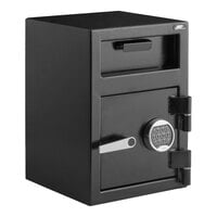 360 Office Furniture 14" x 14" x 20" Black Steel Depository Safe with Electronic Keypad Lock