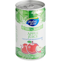 Ruby Kist 5.5 fl. oz. Apple Juice - 48/Case