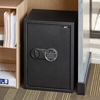360 Office Furniture 12 1/4 inch x 13 3/4 inch x 19 3/4 inch Black Steel Security Safe with Electronic Keypad Lock