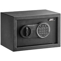 360 Office Furniture 12 1/4 inch x 7 7/8 inch x 7 7/8 inch Black Steel Security Safe with Electronic Keypad Lock