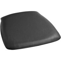 Lancaster Table & Seating Black Faux Leather Cushion for Chiavari Chair