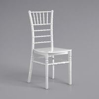 Lancaster Table & Seating White Resin Chiavari Chair