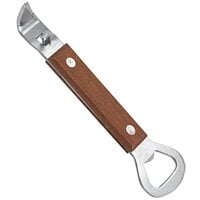Tablecraft 6" Magnetic Can / Bottle Opener with Wooden Handle H76724
