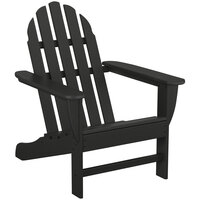 POLYWOOD AD4030BL Black Classic Adirondack Chair
