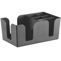 Tablecraft Black Plastic Bar Caddy Organizer 101