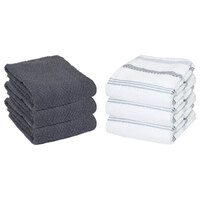 60 terry or rib 100% cotton restaurant barmops kitchen towels 28oz bleach safe 