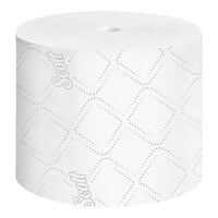 Scott® Professional 4"x4" Small Core 2-Ply 1100 Sheet Toilet Paper Roll - 36/Case