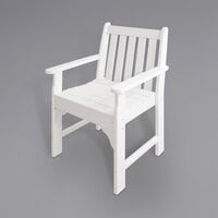 POLYWOOD GNB24WH Vineyard White Garden Arm Chair
