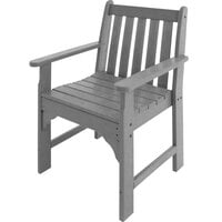 POLYWOOD GNB24GY Vineyard Slate Grey Garden Arm Chair