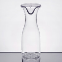 GET BW-1050-CL 17 oz. Customizable Polycarbonate Wine / Juice Decanter with Lid