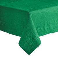 Hoffmaster 220629 54" x 108" Cellutex Jade Green Tissue / Poly Paper Table Cover   - 25/Case