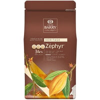 Cacao Barry Heritage Zephyr White Chocolate Pistoles 11 lb.