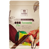 Cacao Barry Origine Tanzanie 75% Dark Chocolate Pistoles 5.5 lb.