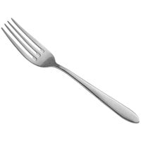 Acopa Pangea 7 1/8 inch 18/8 Brushed Stainless Steel Extra Heavy Weight Salad / Dessert Fork - 12/Case