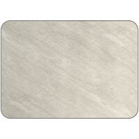 Lancaster Table & Seating 30" x 42" Rectangular Reversible White / Gray Slate Laminated Table Top