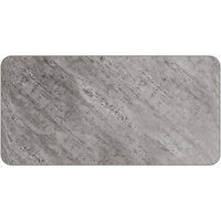 Lancaster Table & Seating 30 inch x 60 inch Rectangular Reversible White / Gray Slate Laminated Table Top