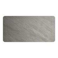 Lancaster Table & Seating 30" x 60" Rectangular Reversible White / Gray Slate Laminated Table Top