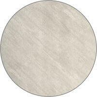 Lancaster Table & Seating 36" Round Reversible White / Gray Slate Laminated Table Top