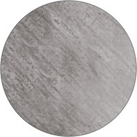 Lancaster Table & Seating 36 inch Round Reversible White / Gray Slate Laminated Table Top