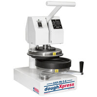DoughXpress DXP-PB-2-8-220 8 inch Dual-Heat Manual Swing Away Pizza Dough Press - 240V, 2800W