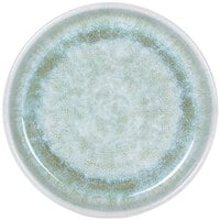 Elite Global Solutions B190053-SM Monet 5 1/4 inch Sea Moss Reactive Glaze Raised Rim Melamine Plate - 6/Case