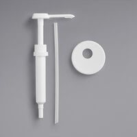 Choice 1 oz. Condiment Pump Kit with 89 mm Threaded Adapter Lid