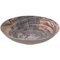 Elite Global Solutions B30366-KW Denali 45 oz. Knotwood Embossed Melamine Bowl - 6/Case