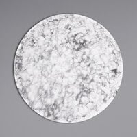 Elite Global Solutions Hermosa 6 inch Black Marble Embossed Coupe Melamine Plate B379060-BBM - 6/Case