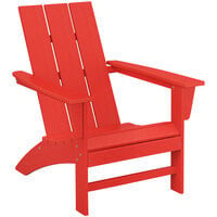 POLYWOOD AD420SR Sunset Red Modern Adirondack Chair