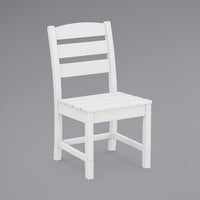 POLYWOOD TLD100WH Lakeside White Dining Side Chair